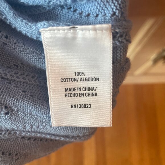 Cute Cleo & Wolf Knit Top, Pale Blue, NWOT, Size S - Picture 5 of 5